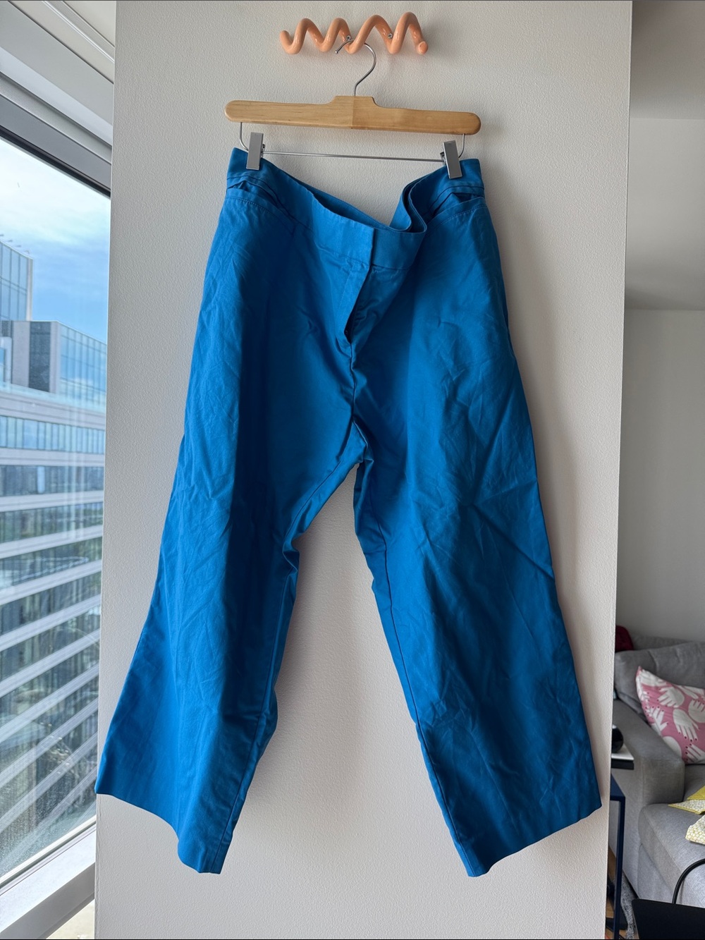 Lafayette 148 New York Bright Blue Chino Pants